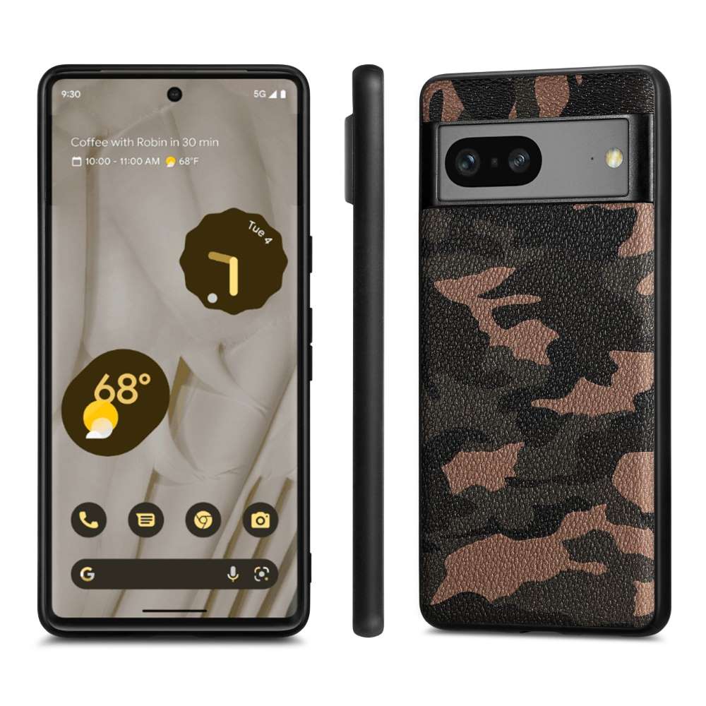 TPU Hülle für Google Pixel 7a Camouflage Schutz Case Army Flexibel Tarn Muster