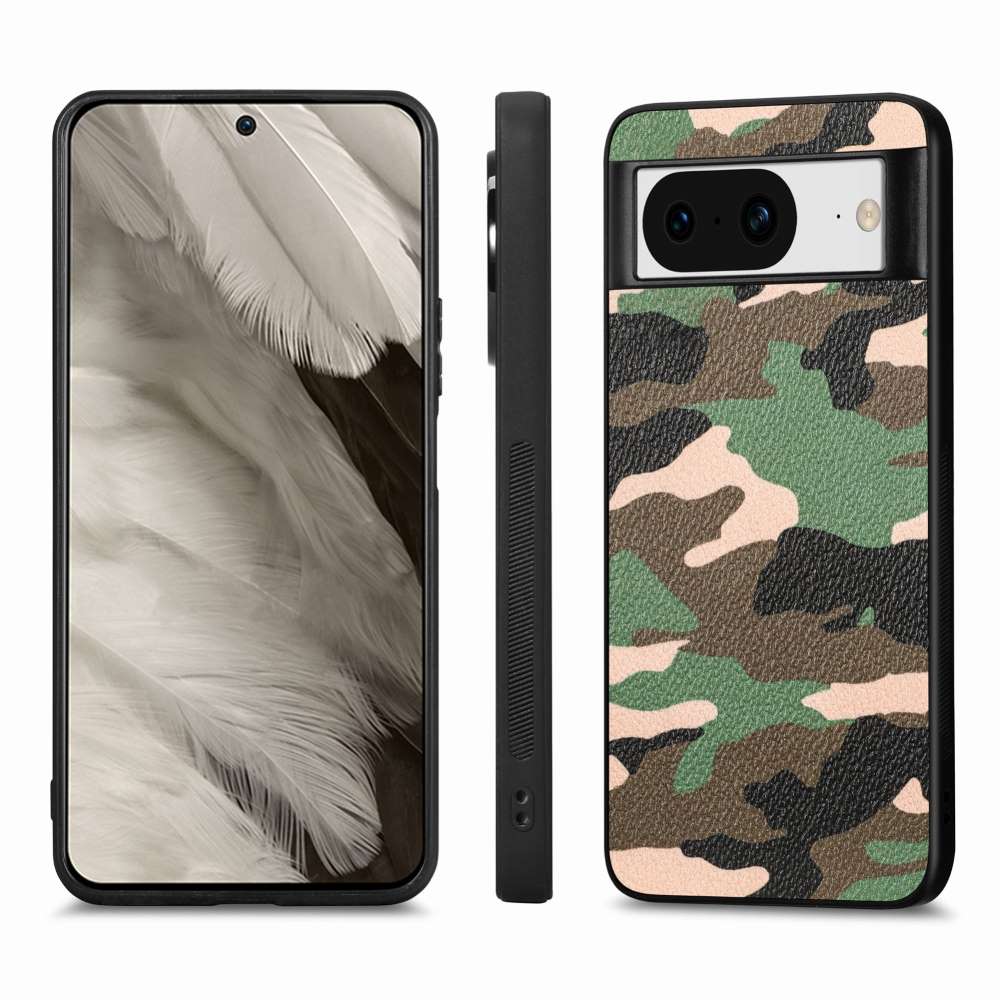 TPU Hülle für Google Pixel 8 Camouflage Schutz Case Army Flexibel Tarn Muster