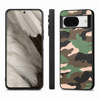 TPU Hülle für Google Pixel 8 Camouflage Schutz Case Army Flexibel Tarn Muster