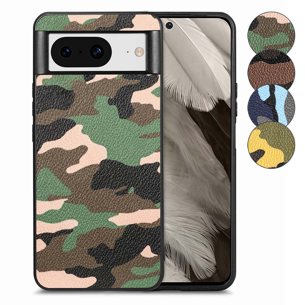 TPU Hülle für Google Pixel 8 Camouflage Schutz Case Army Flexibel Tarn Muster