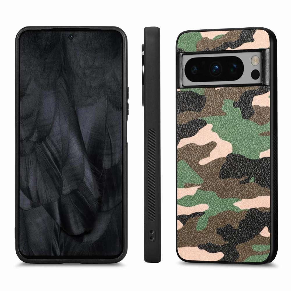 TPU Hülle für Google Pixel 8 PRO Camouflage Schutz Case Army Flexi Tarn Cover