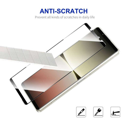 Schutzglas für Sony Xperia 5 V Full Cover Full Glue Tempered Glass Schutz Folie