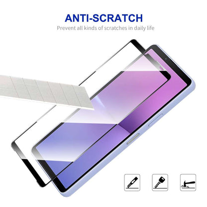 Schutzglas für Sony Xperia 10 V Full Cover Full Glue Tempered Glass Schutz Folie
