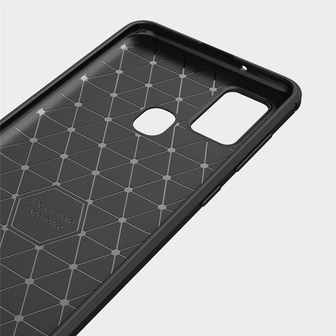 TPU Hülle für Samsung Galaxy A21s Carbon Fiber Skin Brushed Schutzcover Case