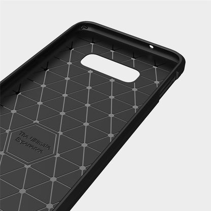TPU Hülle für Samsung Galaxy S10e Carbon Fiber Skin Brushed Schutzcover Case
